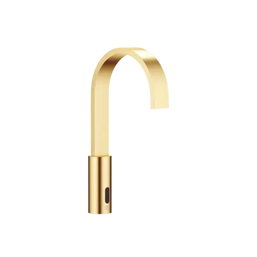 MEM Touchfree Robinetterie de lavabo avec fonction d’ouverture et de fermeture électronique sans garniture d’écoulement - Laiton brossé (Or 23cts) - 44 521 782-28 0010