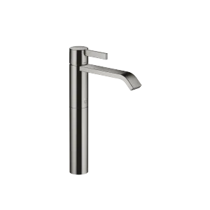 IMO Single-lever basin mixer with raised base without pop-up waste - Dark Chrome - 33 537 671-19