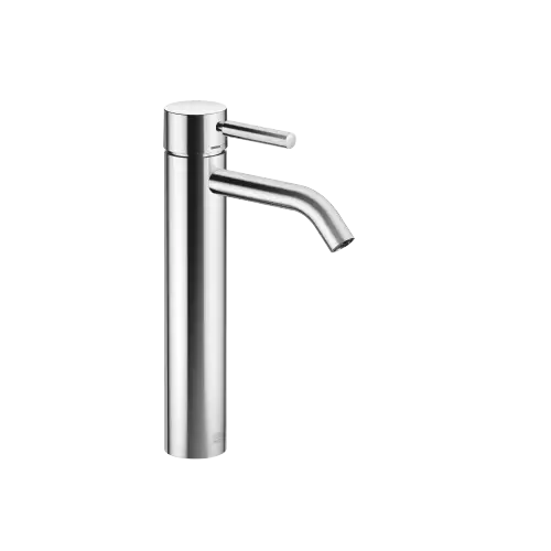 META Single-lever basin mixer with raised base without pop-up waste - Chrome - 33 537 660-00 0010