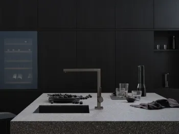 Dornbracht lot design series inspiration kitchen kitchen faucet brushed dark platinum
