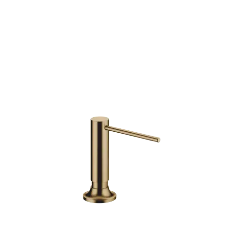 VAIA Dispenser with rosette - Brushed Dark Brass (PVD) - 82 434 809-39