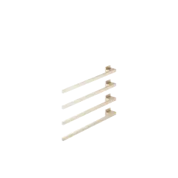 Towel warmer , 4-fold , projection left , without control element - Brushed Champagne (22kt Gold) - 83 304 980-46