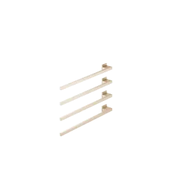 Towel warmer , 4-fold , projection left , without control element - Brushed Champagne (22kt Gold) - 83 304 980-46
