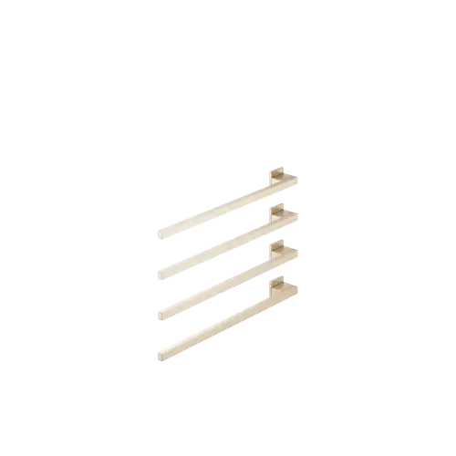 Towel warmer , 4-fold , projection left , without control element - Brushed Champagne (22kt Gold) - 83 304 980-46