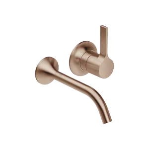 VAIA Wall-mounted single-lever basin mixer without pop-up waste - Brushed Bronze - 36 860 809-42 0010