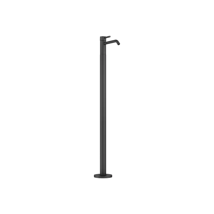 META Miscelatore monocomando lavabo con tubo verticale senza piletta - Nero opaco - 22 584 660-33