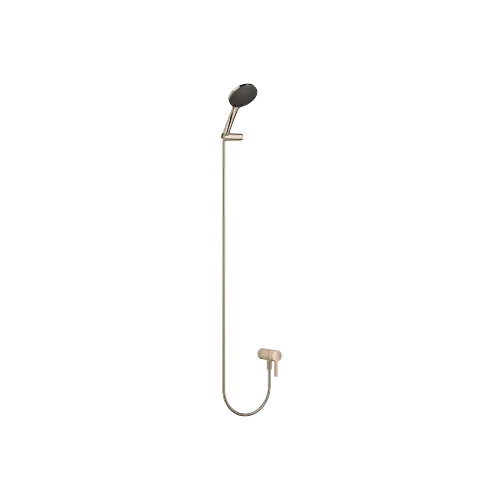 Concealed single-lever mixer with integrated shower connection with hand shower set - Champagne (22kt Gold) - Set containing 2 articles