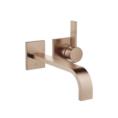 MEM Wall-mounted single-lever basin mixer without pop-up waste - Brushed Bronze (PVD) - 36 862 782-42 0010