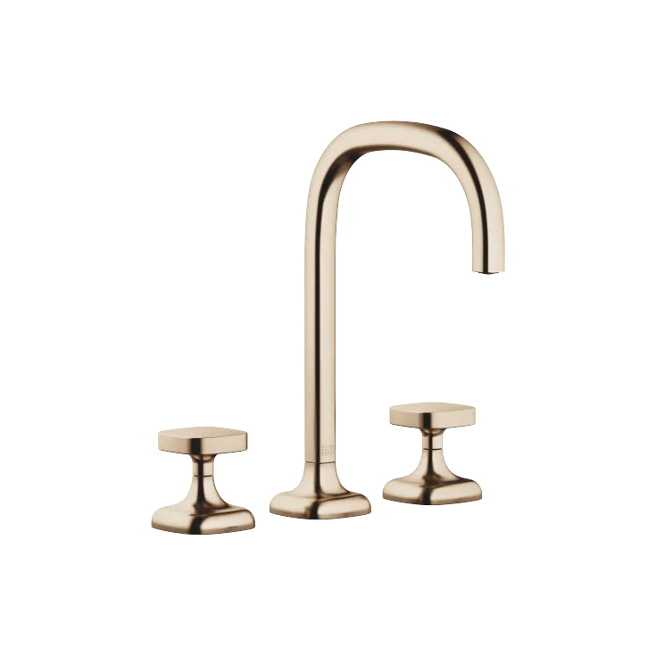 COYA Three-hole lavatory mixer with drain - Brushed Champagne (22kt Gold) - 20 713 404-46 0010