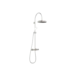 COYA Showerpipe with shower thermostat without hand shower 300 mm - Brushed Platinum - 34 465 404-06 0050