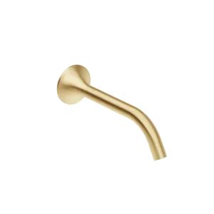 VAIA Wall-mounted basin spout without pop-up waste - Brushed Durabrass (23kt Gold) - 13 800 809-28