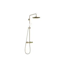 Showerpipe with shower thermostat without hand shower 300 mm - Brushed Dark Brass (PVD) - 34 465 979-39 0070