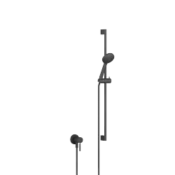 Miscelatore monocomando incasso con attacco doccia incluso con doccetta e flessibile - Nero opaco - Set contenente 2 articoli