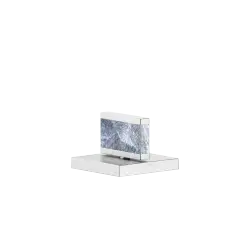 Manopola Nature Squared Pearl Shell Callisto Black - Cromo spazzolato - XV-01 4623