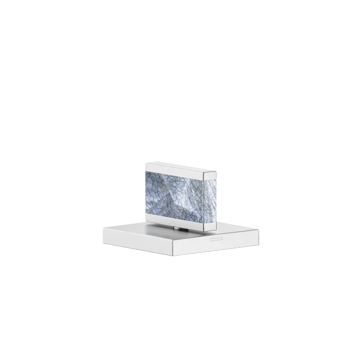 Poignée Nature Squared Pearl Shell Callisto Black - Chrome brossé - XV-01 4623