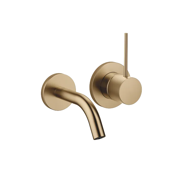 META META SLIM Waschtisch-Wand-Einhandbatterie ohne Ablaufgarnitur - Dark Brass gebürstet - 36 867 662-39