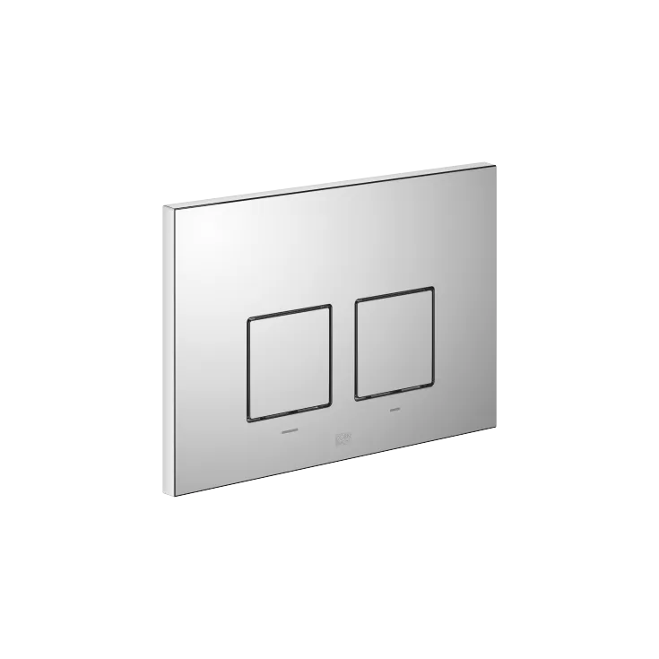 Flush plate for concealed WC cisterns made by Geberit angular - Chrome - 12 665 980-00