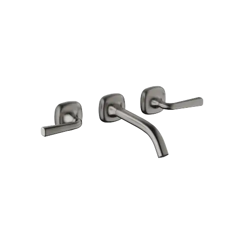COYA Robinetterie murale pour lavabo sans garniture d’écoulement - Dark Platinum brossé - 36 712 414-99