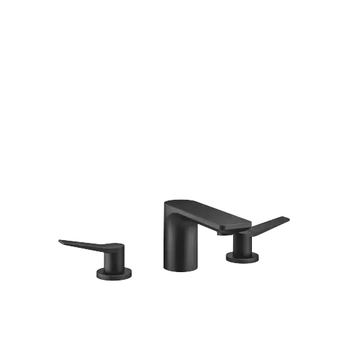 LISSÉ Mélangeur lavabo à 3 trous avec garniture d'écoulement - Noir mat - 20 713 845-33