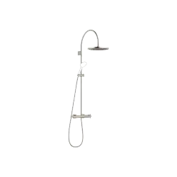 TARA Showerpipe with shower thermostat without hand shower 300 mm - Brushed Platinum - 34 465 892-06