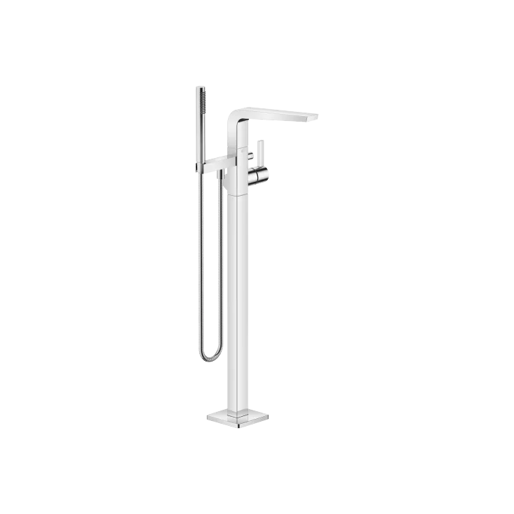 CL.1 Single-lever bath mixer with stand pipe for free-standing assembly with hand shower set - Chrome - 25 863 705-00 0050