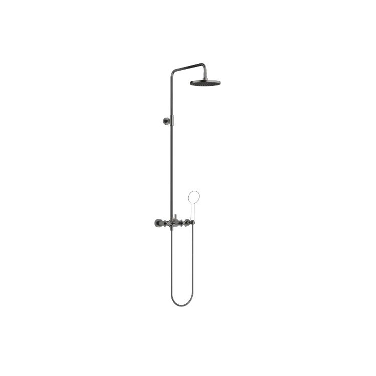 TARA Showerpipe without hand shower 220 mm - Brushed Dark Platinum - 26 633 892-99 0050