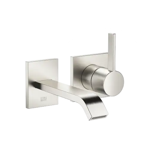 IMO Waschtisch-Wand-Einhandbatterie ohne Ablaufgarnitur - Platin gebürstet - 36 861 671-06