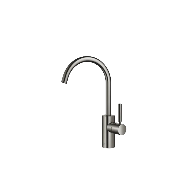 META Single-lever basin mixer without pop-up waste - Dark Chrome - 33 505 661-19