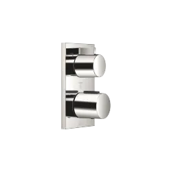 Concealed thermostat with three function volume control - Platinum - 36 427 670-08