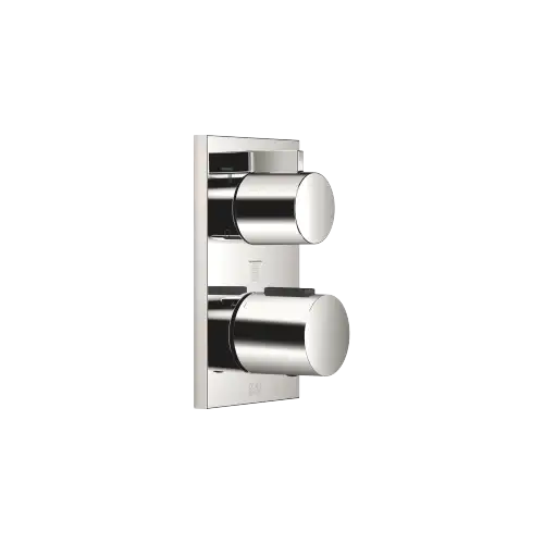 Concealed thermostat with three function volume control - Platinum - 36 427 670-08
