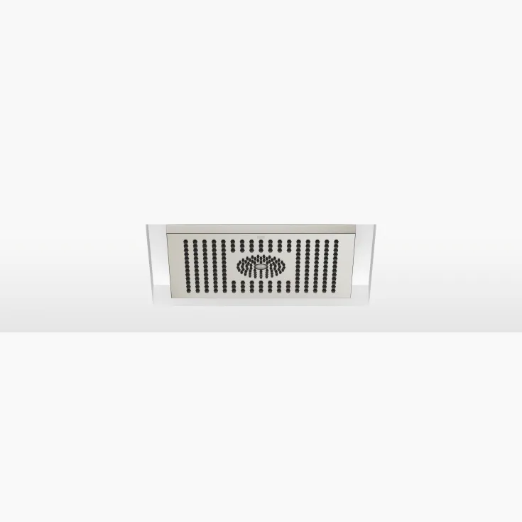 Rain shower for recessed ceiling installation with light 300 x 240 mm - Brushed Platinum - 28 044 980-06