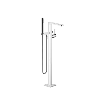 LULU Mitigeur monocommande bain/douche avec tube vertical positionnement libre et garniture de douche - Chrome - 25 863 710-00