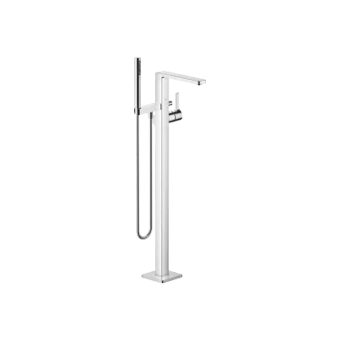 LULU Mitigeur monocommande bain/douche avec tube vertical positionnement libre et garniture de douche - Chrome - 25 863 710-00