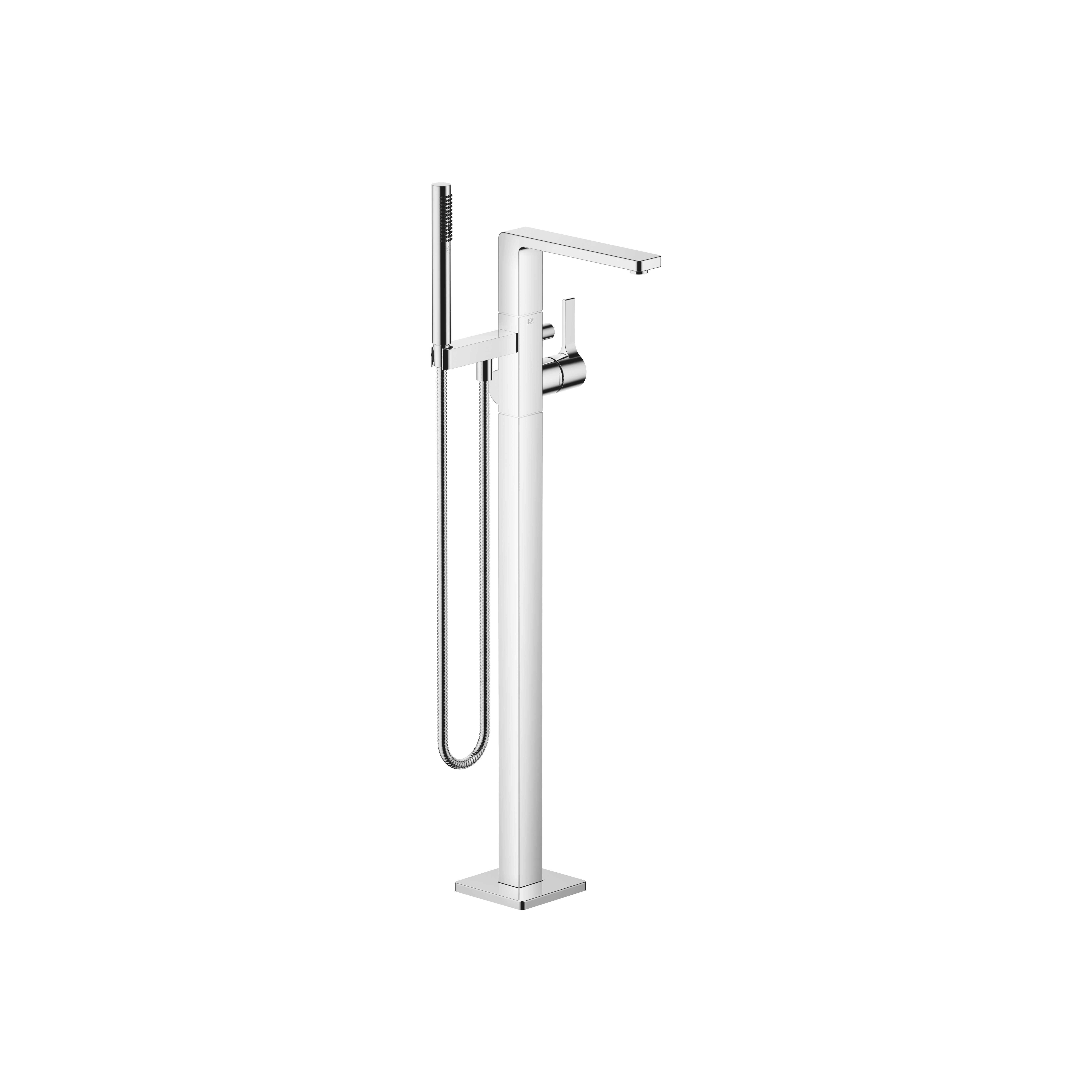 LULU Chrome : Single-lever tub mixer with stand pipe for