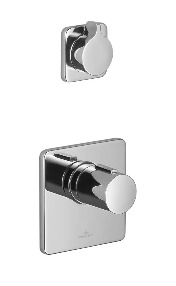 CISTPOFS Duscharmatur Mit 2 Griffen In Mattschwarz – 2-in-1 Set Mit Handbrause & Duschkopf, Wandmontage
