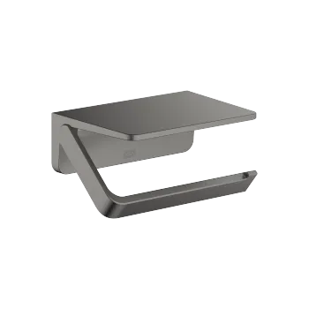 Tissue holder with shelf - Brushed Dark Platinum - 83 515 976-99