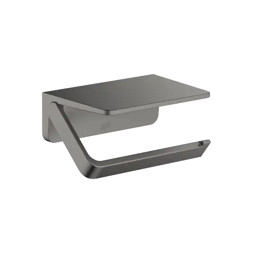 Portarotolo con ripiano - Dark Platinum spazzolato - 83 515 976-99