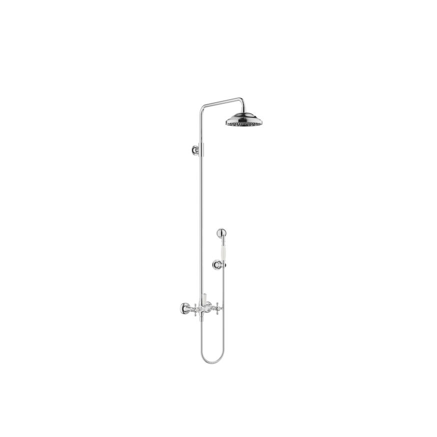 MADISON Chrom Duscharmaturen Shower Pipe mit Brausebatterie