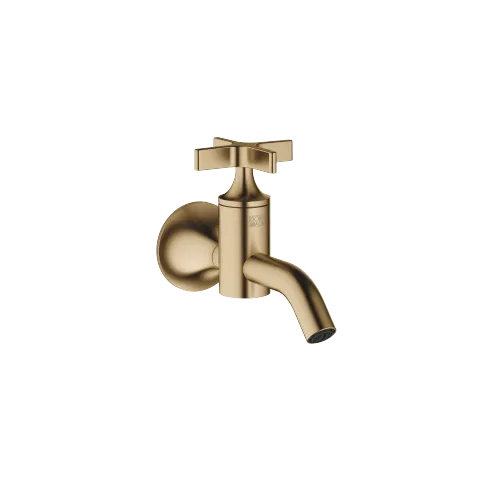 VAIA Wandventil , Kaltwasser ohne Ablaufgarnitur - Dark Brass gebürstet (PVD) - 30 010 809-39