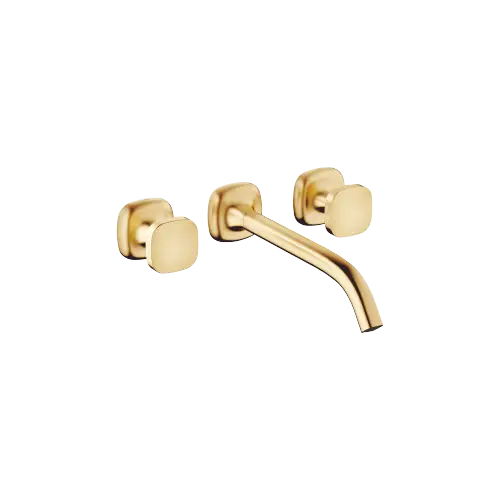 COYA Waschtisch-Wandbatterie ohne Ablaufgarnitur - Messing gebürstet (23kt Gold) - 36 717 404-28