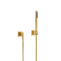 Hand shower set with individual rosettes - Brushed Durabrass (23kt Gold) - 27 808 980-28 0050