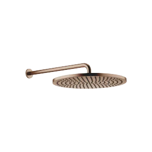 Rain shower with wall fixing FlowReduce 400 mm - Brushed Bronze - 28 658 970-42