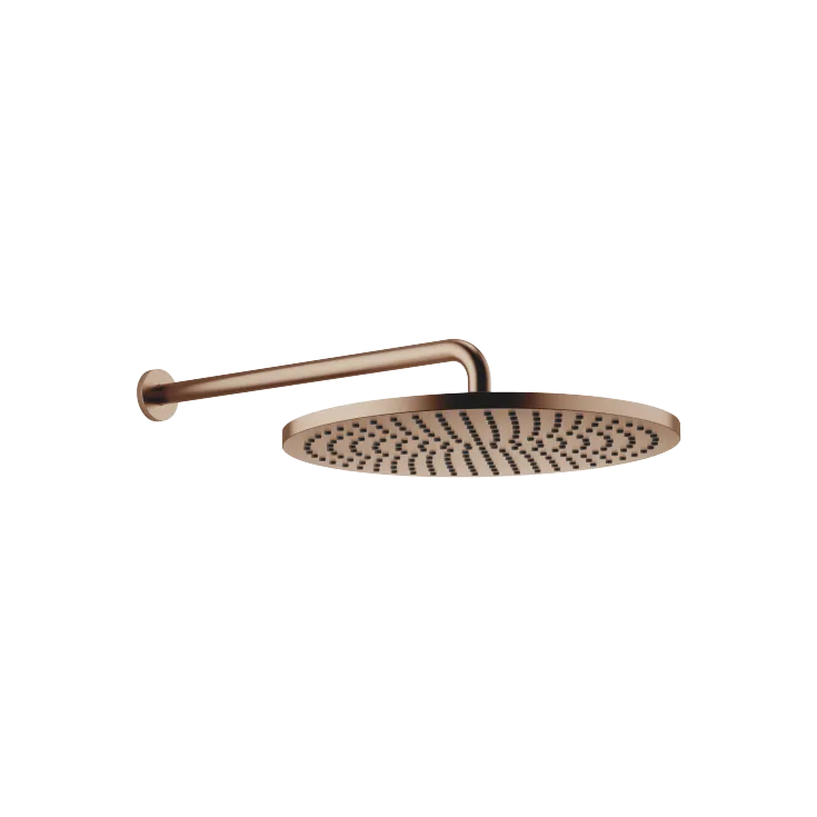 Regenbrause mit Wandanbindung FlowReduce 400 mm - Bronze gebürstet - 28 658 970-42