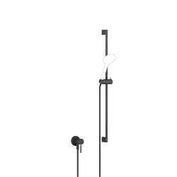 Mitigeur monocommande encastré avec raccord de douche intégré avec garniture de douche sans douchette - Noir mat - 36 013 660-33