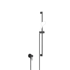 Mitigeur monocommande encastré avec raccord de douche intégré avec garniture de douche sans douchette - Noir mat - 36 013 660-33