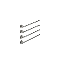 Towel warmer , 4-fold , projection right , without control element - Brushed Dark Platinum - 83 314 979-99