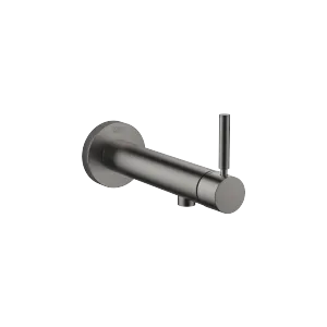 META Wall-mounted single-lever basin mixer without pop-up waste - Brushed Dark Platinum - 36 804 661-99 0010