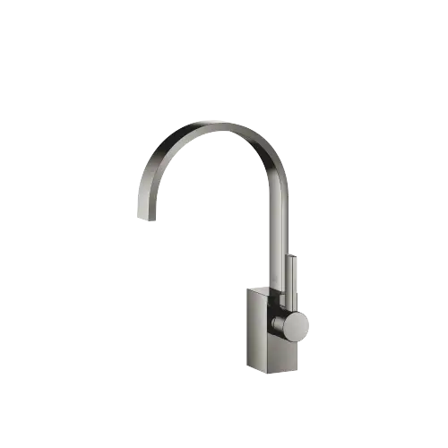 MEM Single-lever basin mixer without pop-up waste - Dark Chrome - 33 526 782-19