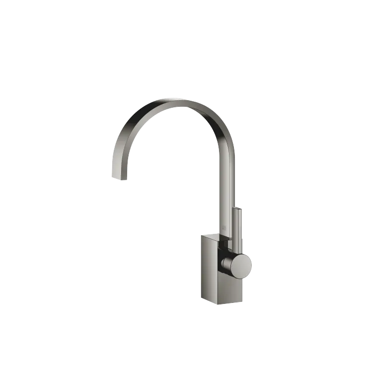 MEM Single-lever basin mixer without pop-up waste - Dark Chrome - 33 526 782-19