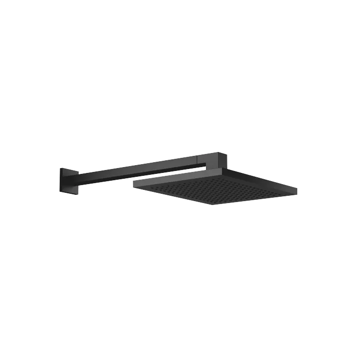 Regenbrause mit Wandanbindung FlowReduce 300 x 240 mm - Schwarz matt - 28 764 980-33